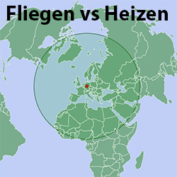Flug vs Heizen